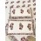 Aartyz Pink Green Floral Kalamkari Cotton Bedsheet | Single Bed Sheet