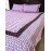 Aartyz Pink Cotton Bed Spreadsheet With Mughal Butta & Temple Border | 100x100 Inch