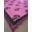 Aartyz Pink Cotton Bedsheet With Red And Green Motifs | Free Size