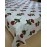 Aartyz Cotton Bedsheet Layer Printed In Grey Jaal And Red Flower Motifs | Double Bed Sheet