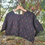 Aartyz Ikt Blouse | Half Sleeve | Dark Blue