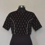 Aartyz Ikat Black Princess Line Blouse