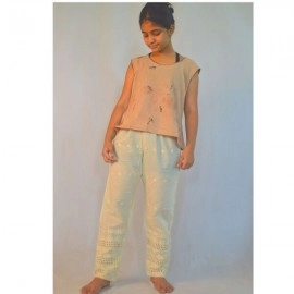 Aartyz Women White Straight Pant