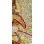 Aartyz A Bright Yellow Comforter in Mughal Block Prints