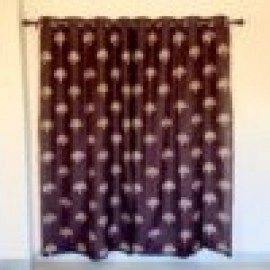 Aartyz Silk Door Curtain With Tree of life motif | Maroon 