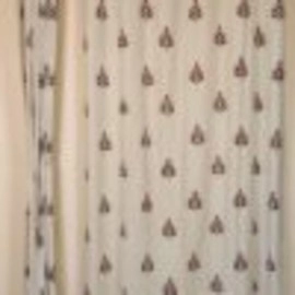 Aartyz Ethnic Cotton Window Curtain | Cream