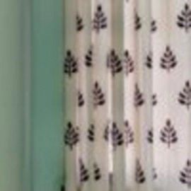 Aartyz Ethnic Cotton Window Curtain | Cream