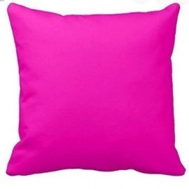 Aartyz Raw Silk Pink Cushion Cover | Plain | 10 x 10 Inch