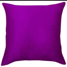 Aartyz Purple Plain V-Cushion Cover | 16 x 16 Inch