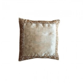 Aartyz Off White Raw Silk Cushion Cover | 16 x 16 Inch
