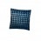 Aartyz Blue Cushion Cover With Black Print | 16 x 16 Inch