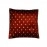 Aartyz Dark Red Golden Dotted Print Cushion Cover | 10 x 10 Inch