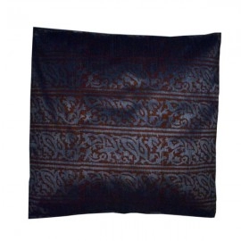 Aartyz Grey Cushion Cover With Brown Print | 10 x 10 Inch