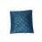 Aartyz Dark Blue Floral Printed Cushion Cover | 16 x 16 Inch
