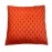 Aartyz Orange Raw Silk Cushion Cover With Small Floral Print | 10 x 10 Inch
