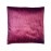 Aartyz Dark Pink Raw Silk Cushion Cover With Black Print | 16 x 16 Inch