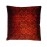 Aartyz Red Printed Raw Silk Cushion Cover | 10 x 10 Inch