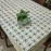 Aartyz Cotton Dining Table Cover With Colourful Block Print | White