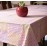 Aartyz Rectangular Cotton Dining Table Cover In Pink And Orange Paisley Print