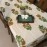 Aartyz Cotton Dining Table Cover With Large Floral Motifs | Cream