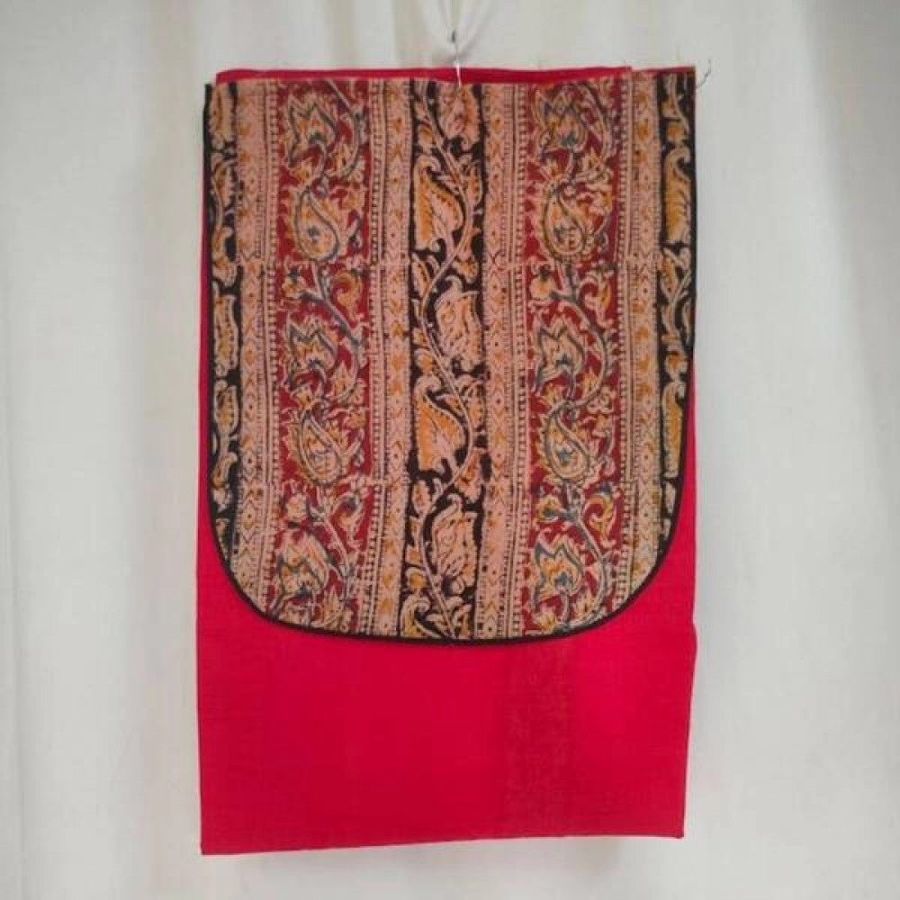 Aartyz Cotton Red Designer Dress Material