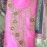 Aartyz Pink Kurti Fabric With Hand Block Printed Dupatta