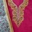 Aartyz Pink Kurti Fabric With Hand Block Printed Dupatta