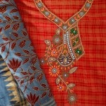 Aartyz Red Designer Embroidered Kurti