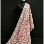 Aartyz Off White Floral Silk Dupatta