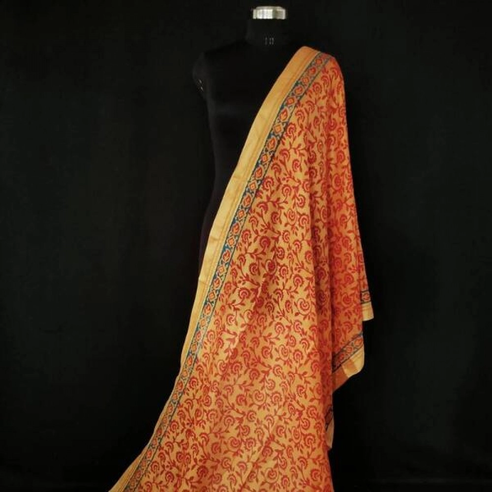 Aartyz Floral Jaal Soft Silk Dupatta