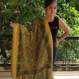 Aartyz Paisley and Floral Printed Silk Dupatta
