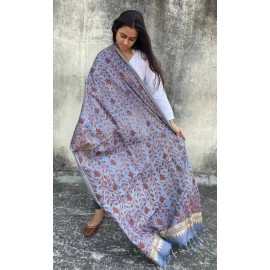 Aartyz Soft Silk Dupatta With Lotus Print