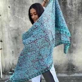 Aartyz Soft Silk Light Blue Dupatta