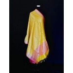 Aartyz Pure Banarasi Yellow Silk Dupatta