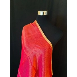 Aartyz Solid Peach Soft Silk Dupatta