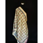 Aartyz Floral Star Soft Silk Dupatta | Off-White 