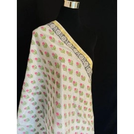 Aartyz Off-White Chanderi Silk Dupatta