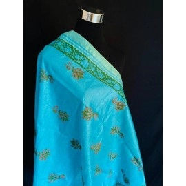 Aartyz Soft Silk Dupatta With Mughal Butta Print