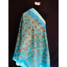 Aartyz Soft Silk Dupatta With Lotus Print