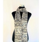 Aartyz Black Paisley Printed Cotton Dupatta