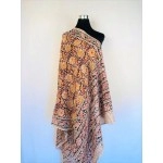 Aartyz Kalamkari Dark Brown Cotton Dupatta