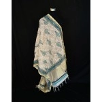 Aartyz Chanderi Silk Floral Dupatta | White