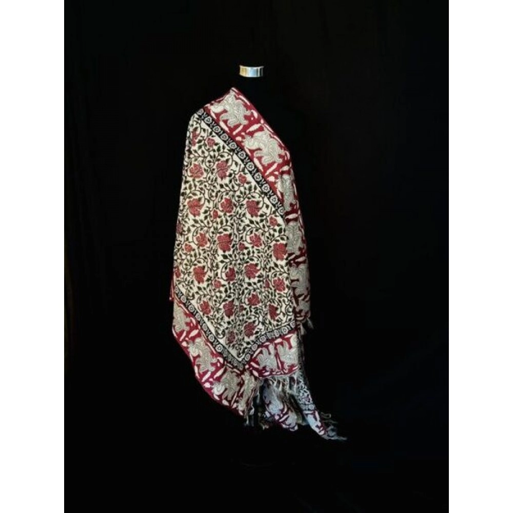 Aartyz Floral Printed Silk Dupatta