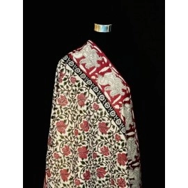 Aartyz Floral Printed Silk Dupatta