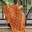 Aartyz Orange and Golden Paisley Silk Dupatta