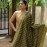Aartyz Dark Green Dotted Silk Dupatta