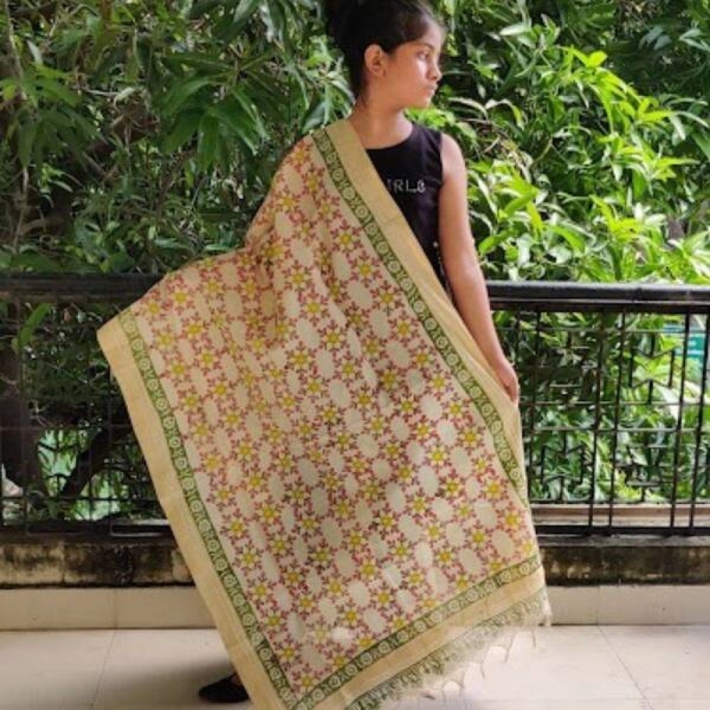 Aartyz Zaal Printed Silk Dupatta
