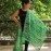 Aartyz Pista Green Warli Print Silk Dupatta