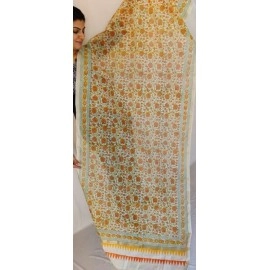 Aartyz Floral Printed Soft Silk Dupatta