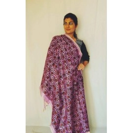 Aartyz Purple Mughal Butta Silk Dupatta